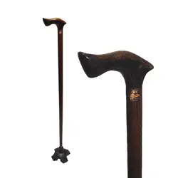 عصا دست ساز چهارپایه ترزا مدل آنتیک قهوه ای
