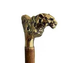 عصا برنجی طرح یوز پلنگ کد 558