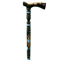 عصا جواهر ترکیب مرجان و فیرزوه و کهربا اصل چهار تیکه کد 631