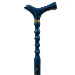 عصا طبی چوبی طرح برگ چناری کد 619
