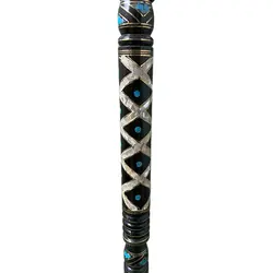 عصای سنگ فیرزوه و صدف اصل پنج تیکه کد 630