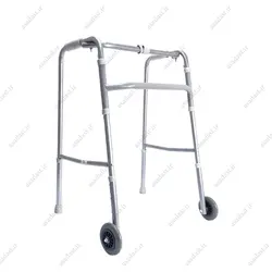 واکر تاشو آلومینیومی A+ حلزونی چرخ دار قابل تنظیم ارتفاع