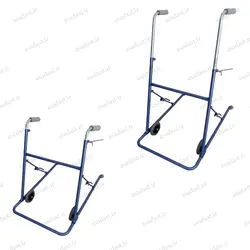 واکر تاشو چرخ دار فلزی آبی ایستاتیک مدل SH-305