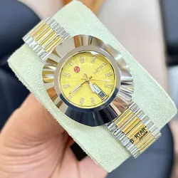 فیترون تخم مرغی باطری خور دو رنگ مردانه FITRON WATCH