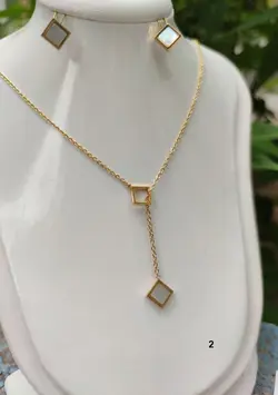 نیم ست استیل دخترانه دو رج کد4719 | بدلینجا