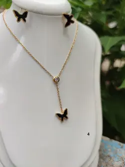 نیم ست استیل دخترانه دو رج کد4719 | بدلینجا