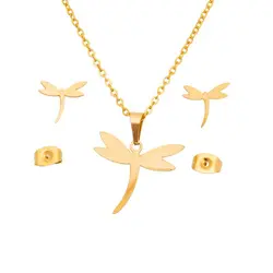 نیم ست استیل طرح طلا مدل شاپرک | بدلینجا