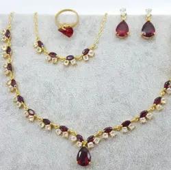 سرویس یاقوت سرخ | سرویس جواهر یاقوت قرمز | سرویس یاقوت قرمز | سرویس بدلیجات