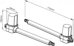 جک درب اتوماتیک بلانکو نیکس NYX (با باطری بکاپ)