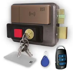 قفل حیاطی هوشمند بیرون بازشو تسا کلید کامپیوتری TSA 7085 – خرید قفل حیاطی تسا 7085