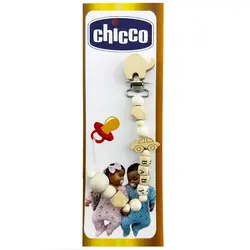 زنجیر پستانک چوبی فیل و ماشین چیکو Chicco