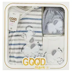 ست 5 تکه بیمارستانی نوزاد فیل و نامه GoodMark