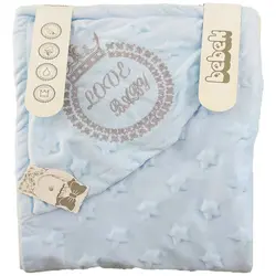 پتو پولیشی کودک کلاه دار طرح تاج  Bebek