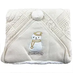 پتو بافت کرک دار آدم برفی شال دار مینل Minel