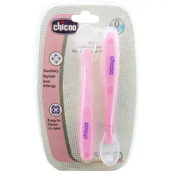 قاشق سر سیلیکونی 2 عددی دسته بلند چیکو Chicoo