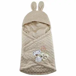 قنداق فرنگی دکمه ای کلاه دار طرح خرس Ouldooz bebek