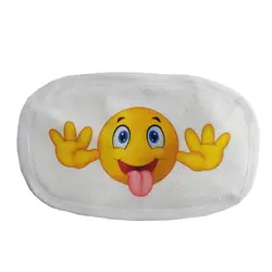 ماسک تنفسی 2لايه کودک قابل شستشو طرح استيكر ايموجي الينا Elina