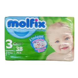 پوشک مولفیکس 38 عددي شماره 3 Molfix