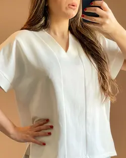 شومیز کرپ سفید