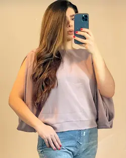 شومیز کرپ نسکافه ای