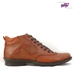 نیم بوت مردانه چرم مدل اسکوتر رنگ عسلی