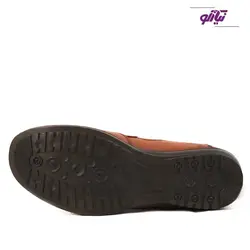 نیم بوت مردانه چرم مدل اسکوتر رنگ عسلی