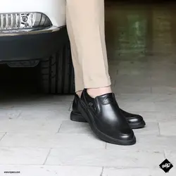 مشخصات، قیمت و خرید کفش مردانه رامتین مشکی کد B518 | نیازکو