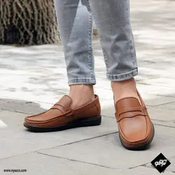 کفش کالج مردانه پاکو مدل P89 رنگ عسلی