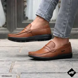 کفش کالج مردانه پاکو مدل P89 رنگ عسلی