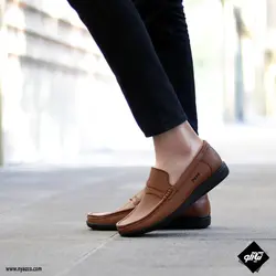 کفش کالج مردانه پاکو مدل P89 رنگ عسلی