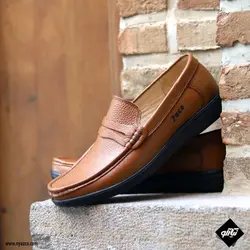 کفش کالج مردانه پاکو مدل P89 رنگ عسلی