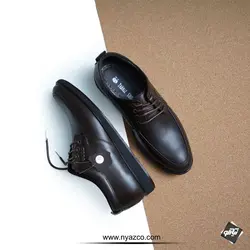 کفش چرم مردانه طرح اکو مدل ساعتی