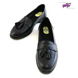 کفش چرم راحتی زنانه راینو چرم کد 101 رنگ مشکی