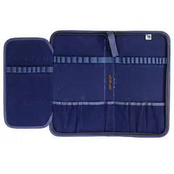 کیف قلم موی سه لت کرمی طرح گلیم کانگرو