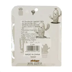 دفترچه یادداشت فانتزی همراه با خودکار سبز طرح کاکتوس