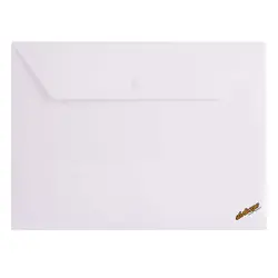 پوشه دکمه دار A4 سفید 105 پاپکو