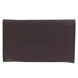 آلبوم چک قهوه ای طرح چرم