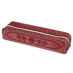 جاقلمی خوشنویسی زیپی عنابی طرحدار نوید