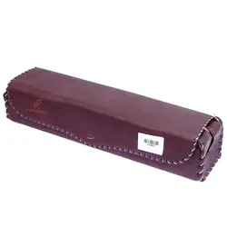 جاقلمی خوشنویسی مگنتی چرم زرشکی نوید