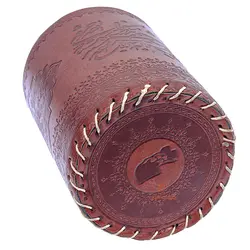 جا قلمی لیوانی عنابی خوشنویسی نوید