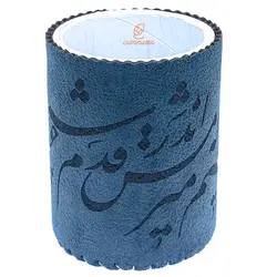 جا قلمی لیوانی آبی خوشنویسی نوید