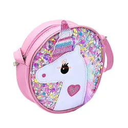 کیف یونی کورن پولک دار صورتی - مجد مارکت