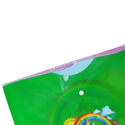 پوشه دکمه دار A4 طرح یونی کورن و خورشید زمینه سبز 1452 کلیپس - مجد مارکت