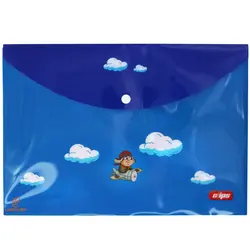 پوشه دکمه دار A4 طرح خلبان کوچولو 1452 کلیپس - مجد مارکت