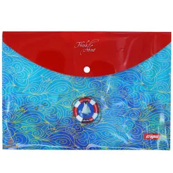 پوشه دکمه دار A4 طرح دختر در قایق 1452 کلیپس - مجد مارکت