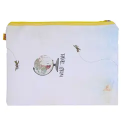 پوشه پارچه ای فانتزی زیپ دار A4 طرح چمدان 3067 سویل - مجد مارکت