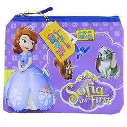 پوشه پارچه ای فانتزی زیپ دار A5 طرح سوفیا 3068 سویل - مجد مارکت