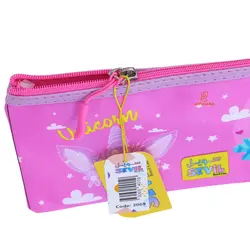 پوشه پارچه ای فانتزی زیپ دار A6 طرح یونی کورن 3069 سویل - مجد مارکت