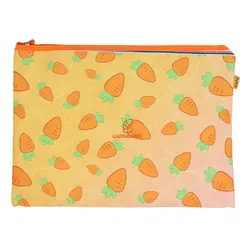 پوشه پارچه ای فانتزی زیپ دار A4 طرح خرگوش و هویج 3067 سویل - مجد مارکت