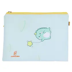 پوشه پارچه ای فانتزی زیپ دار A4 طرح دایناسور کوچولو 3067 سویل - مجد مارکت